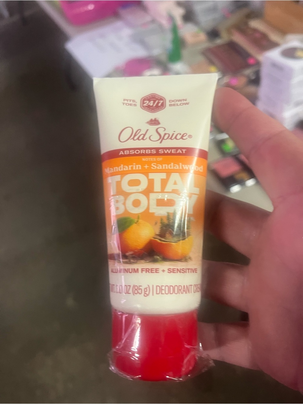 Old Spice Total Body Deodorant Cream — Mandarin & Sandalwood